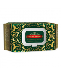 Салфетки влажные FRESH ROYAL МИКС 120 шт. с пластиковым клапаном